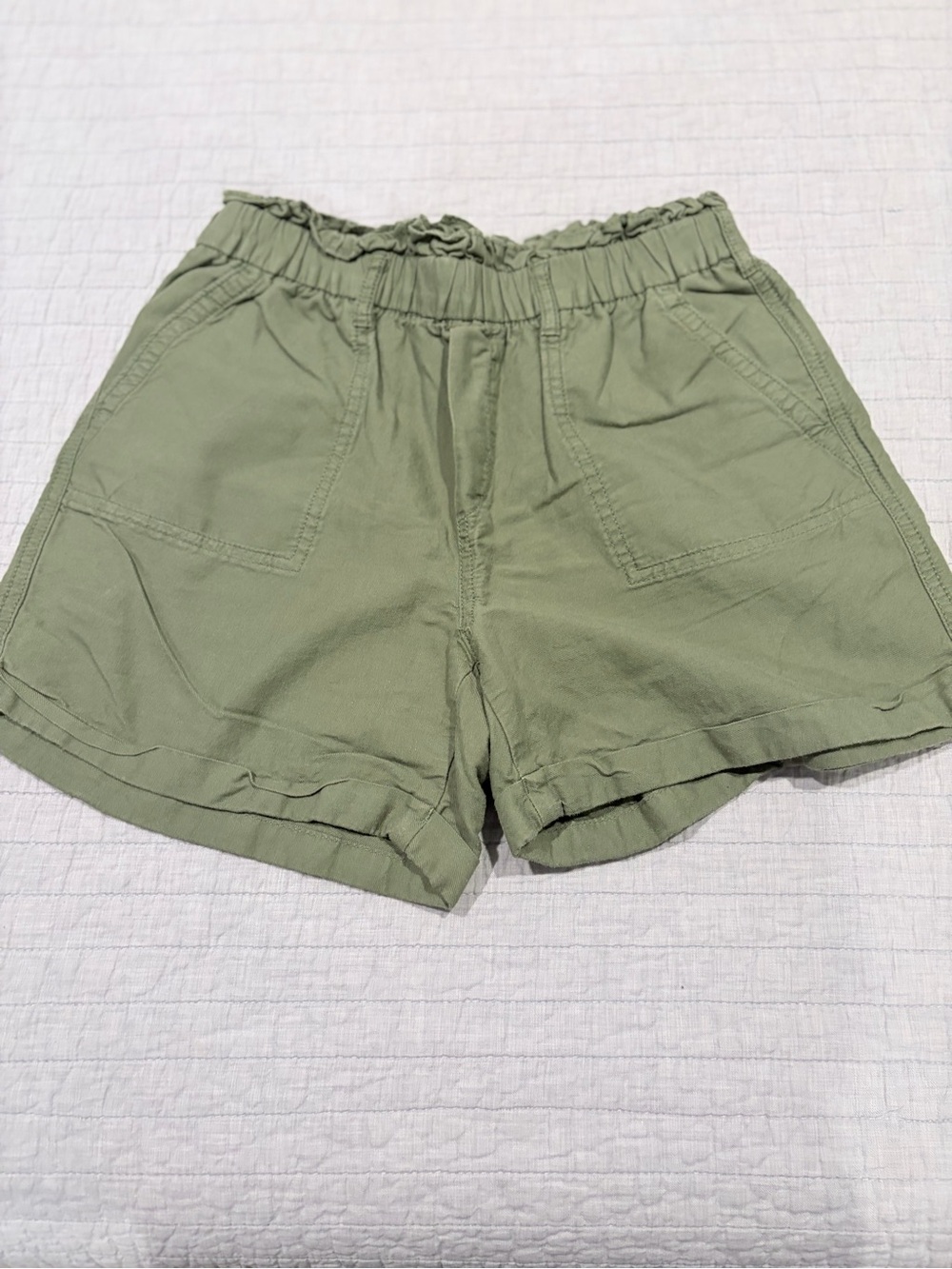 Gap Kids Olive Green Pull-On Utility Shorts XL